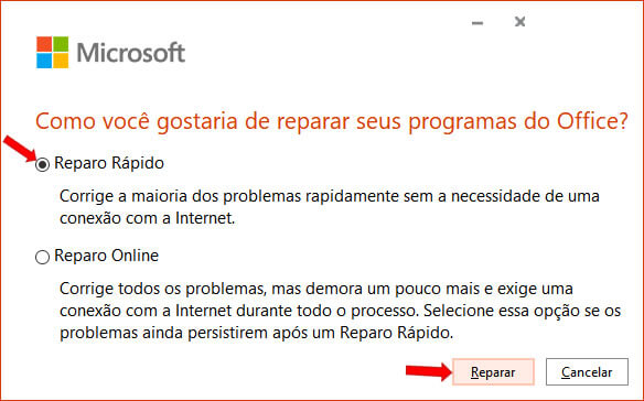 Reparo rápido Reparo rápido